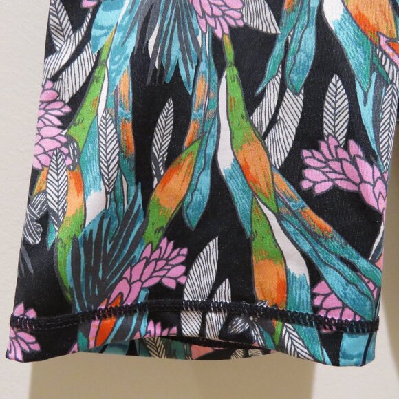 MINKPINK MOVE Tropical Leaf Print Bike Athleisure Gym Shorts Workout - Size M - Picture 5 of 13